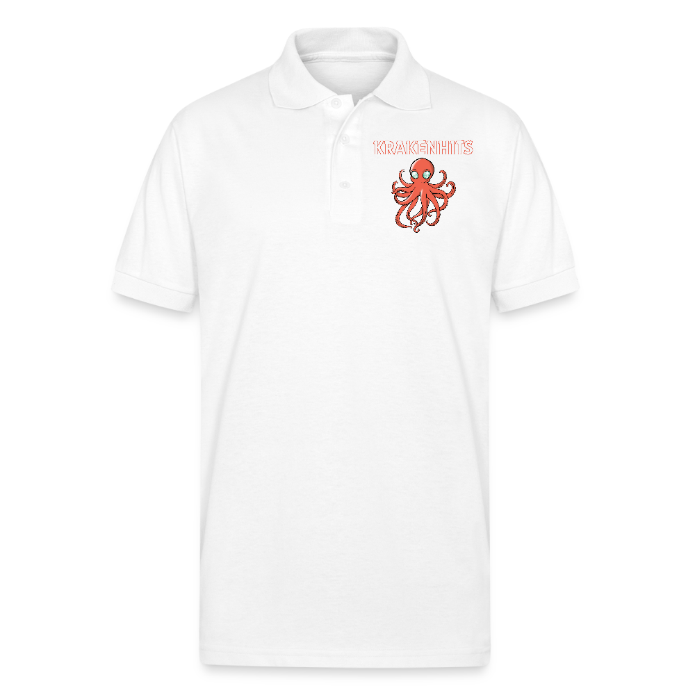Gildan Unisex 50/50 Jersey Polo - white
