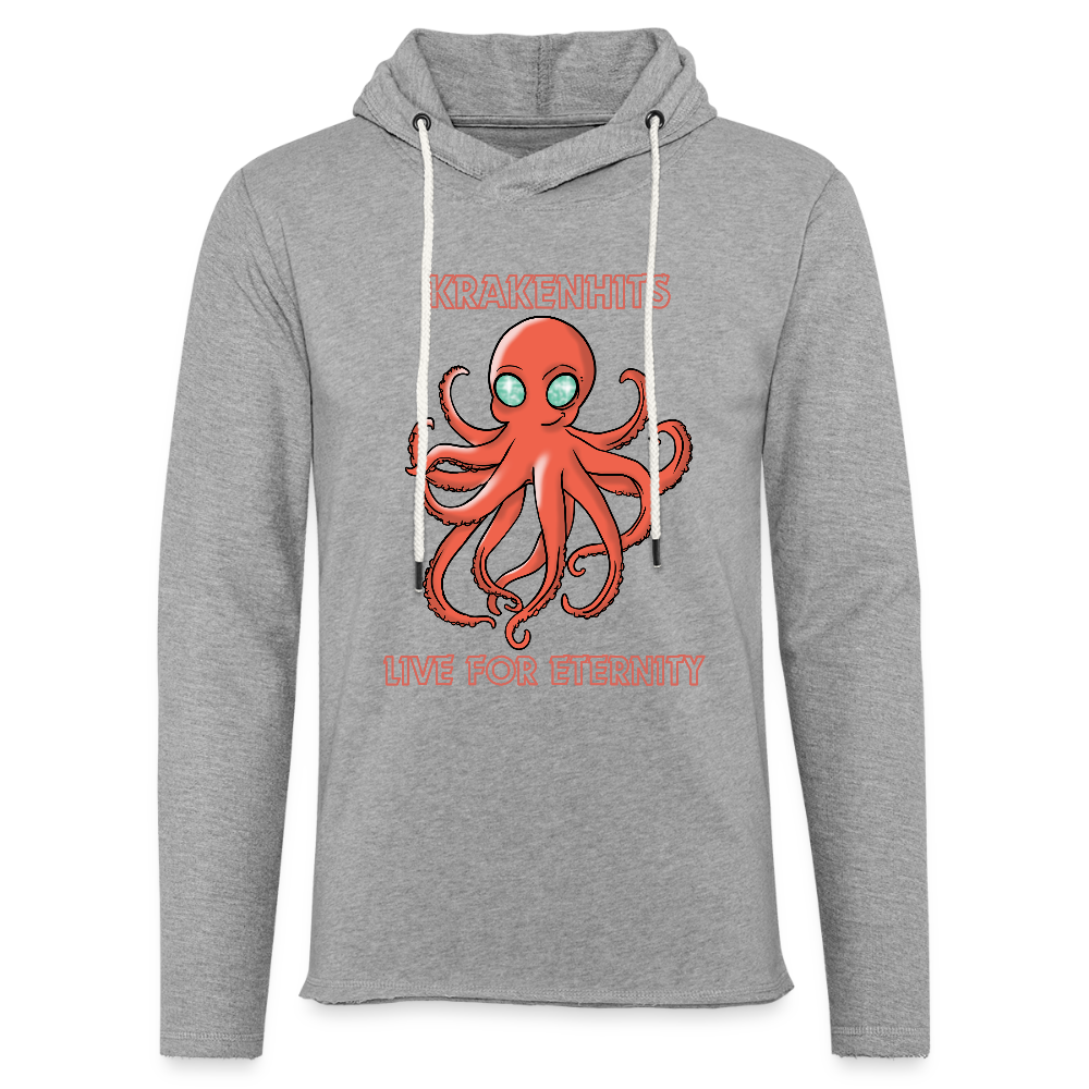 Unisex Lightweight Terry Hoodie - heather gray