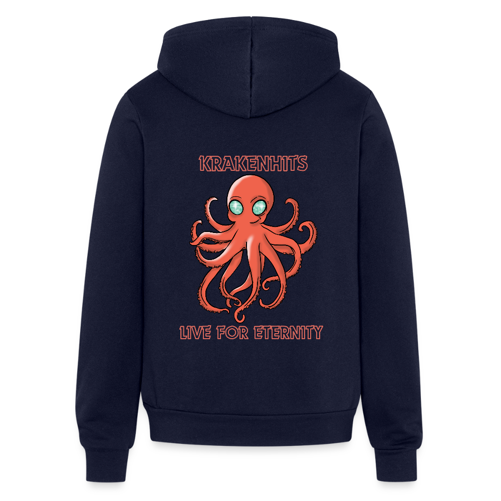 Bella + Canvas Unisex Full Zip Hoodie - navy