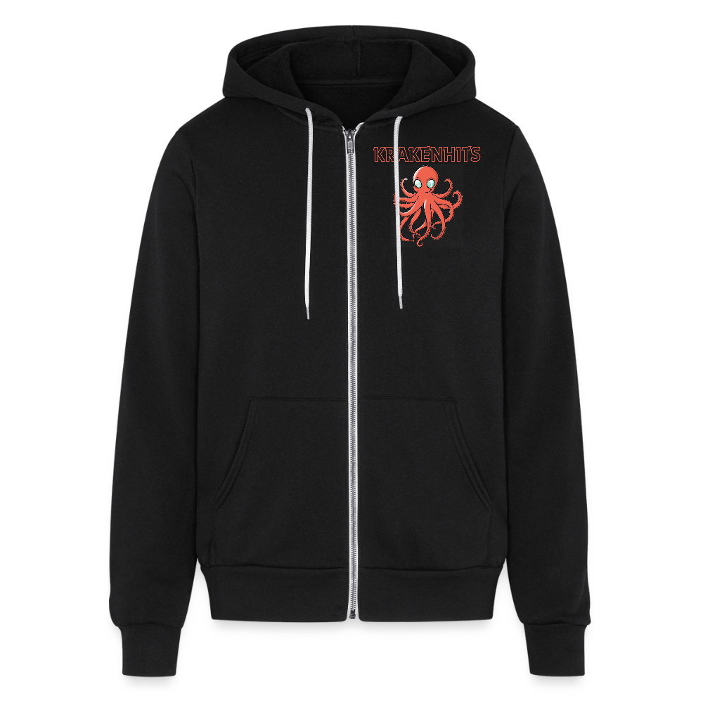 Bella + Canvas Unisex Full Zip Hoodie - black