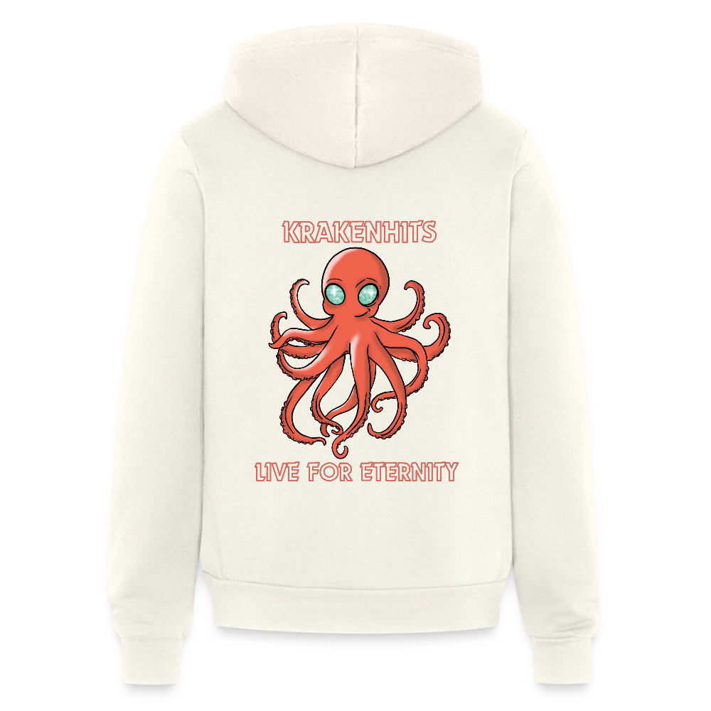 Bella + Canvas Unisex Full Zip Hoodie - vintage white