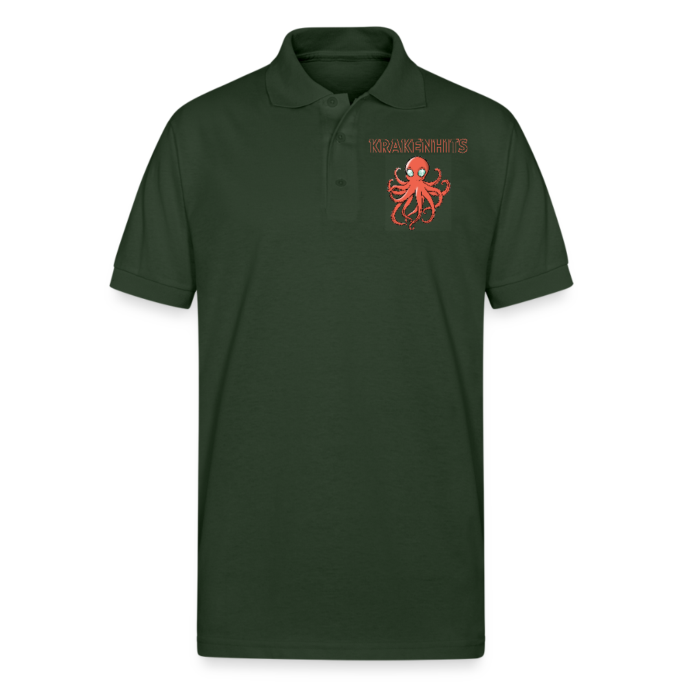 Gildan Unisex 50/50 Jersey Polo - forest green