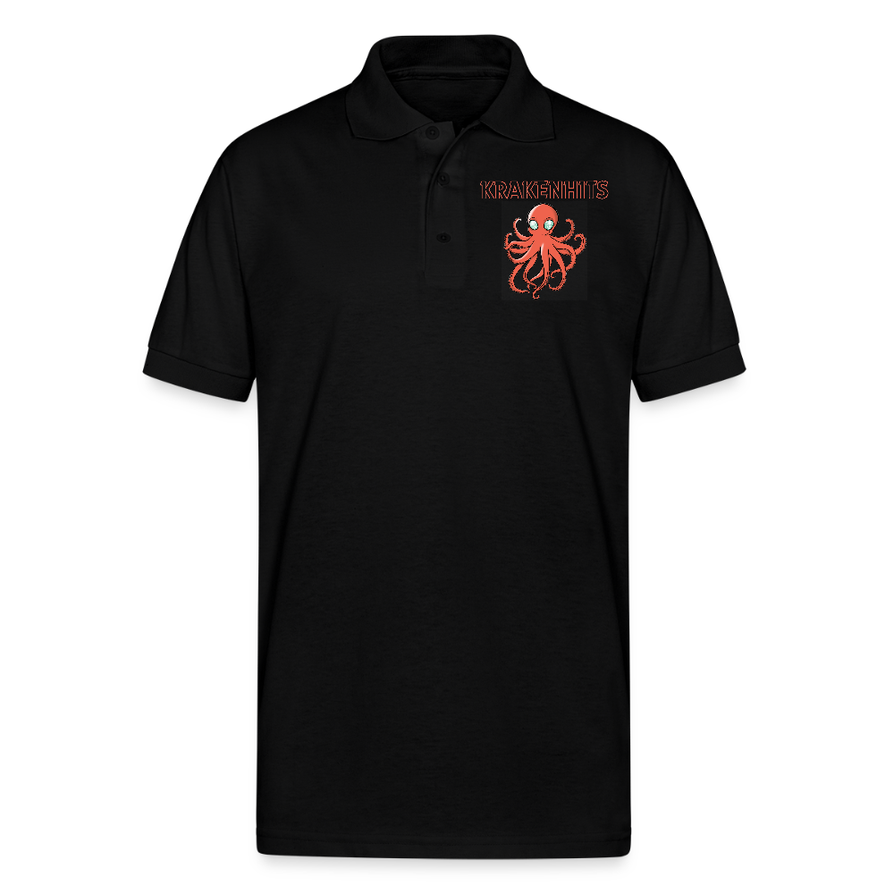 Gildan Unisex 50/50 Jersey Polo - black