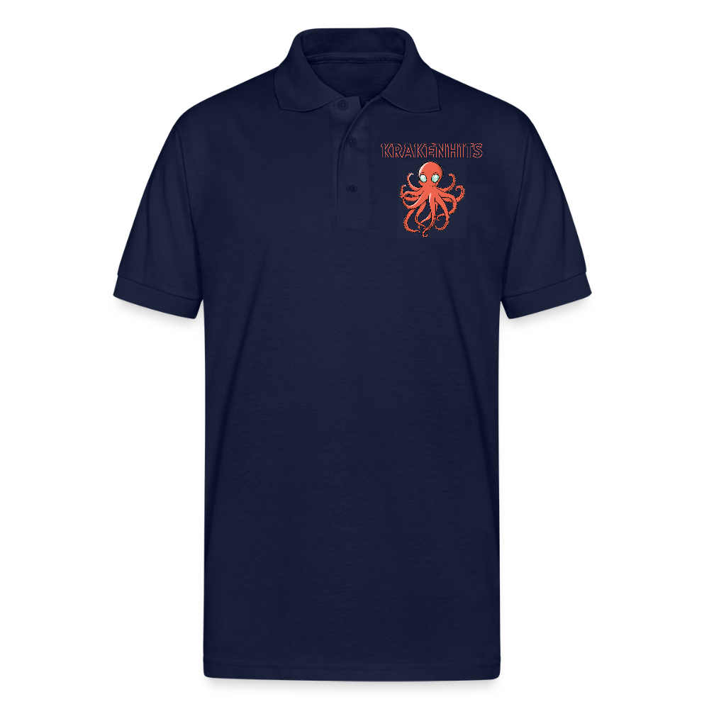 Gildan Unisex 50/50 Jersey Polo - navy