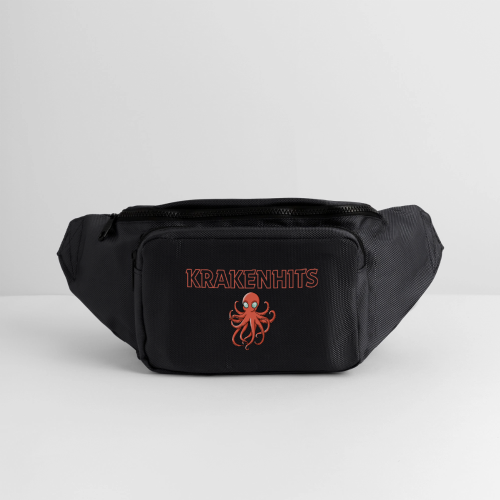 Large Crossbody Hip Bag - black