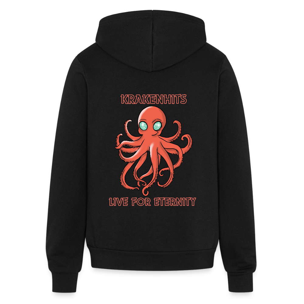 Bella + Canvas Unisex Full Zip Hoodie - black